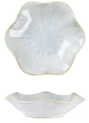 Lkw Ogechi Plateau à Bijoux en Céramique, Plat à Bibelots Décoratif, Plat à Bijoux Feuille de Lotus, Coupelle Bague pour Boucles D'oreilles, Colliers, Bracelets, Clés et Accessoires