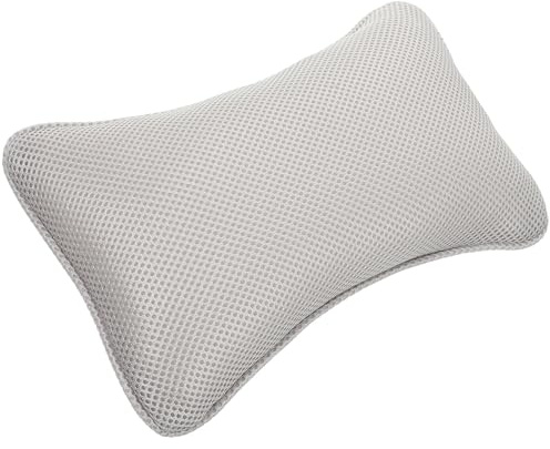 Ipetboom Bath Tub Pillow Headrest with Suction Cups Air Mesh Bathtub Neck and Back Support Pad Washable Relaxing Bath Pillow for Spa Sauna Random Color