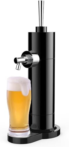 Draught Beer Machine, Portable Beer Dispenser for Mini Keg, Draft Beer Foam Generator with Tap, Enjoy Fresh Draft Beer Anytime, Perfect for Home Use