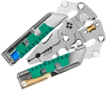 Pelacables multifuncionales con prueba eléctrica, pelacables plegables/alicates cortadores