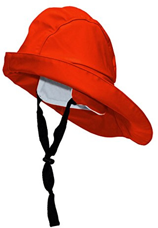 crazy4sailing Unisex Südwester Pro Regenhut wasserdicht breite Krempe, Farbe:rot, Größe:S