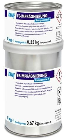 Knauf FE-Imprägnierung 1 kg - Niedrigviskoses Reaktionsharz für Bodenanwendungen