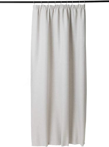 Rollmayer Fenstervorhang Vorhang mit Uniwersalband MELO (C2 Milchkaffee, 140x260 BxH). Blickdicht Gardinen für Schlafzimmer, Kinderzimmer, Wohnzimmer, Fensterdekoration, Hochwertiger Vorhang