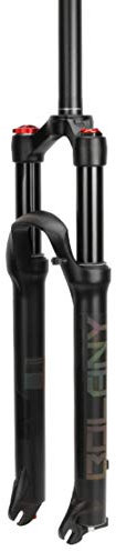 HIOD Fahrradgabel Luftdruck Suspension Stoßdämpfung Line Vontrol Dämpfung Einstellung Starr MTB Fahrrad Gabel,Black-A,29-inch