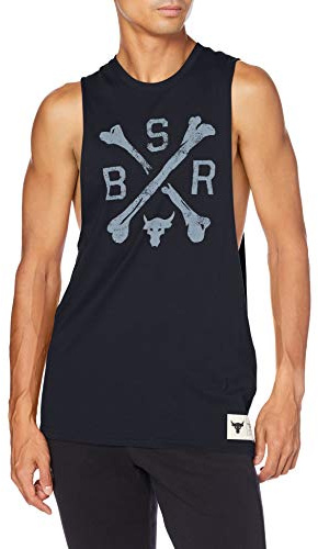 Under Armour Project Rock Cut-Off (as1, Alpha, x_l, Regular, Regular, Black/Summit White - 001)
