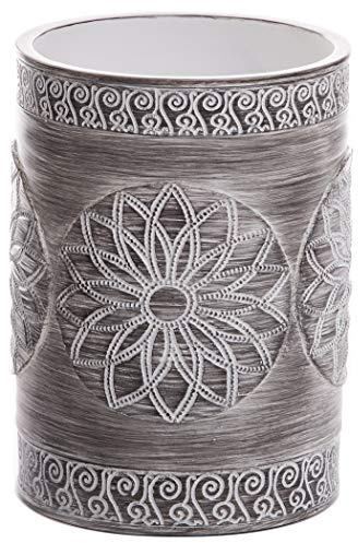 BINO Kitchen Utensil Holder for Countertop, Grey Sunflower - Utensil Caddy countertop utensil holder Utensil Crocks for kitchen Cooking Utensil Holder Kitchen Utensils Holder Spatula Holder