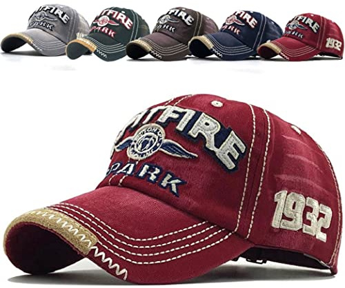 CheChury Distressed Basecap Unisex Retro Baseball Kappe Einstellbare Freizeit Mütze Baseballmütze Hip Hop Outdoor Hut für Männer und Frauen