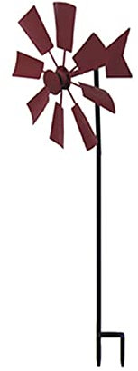 sunyu Grande Moulin à Vent, Girouette Éolienne Rotative, Décoration Artisanale en Métal pour Cour Extérieure, Jardin Partie Pelouse Décor（Longueur 23,5 * Largeur 18 * Hauteur 66 Cm）