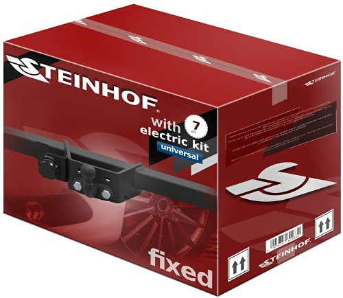 STEINHOF NEU Anhängerkupplung AHK starr kompatibel mit Peugeot Boxer Kasten/Bus 02.2011-02.2014 mit 7-polig Universal-Elektrosatz