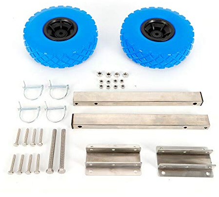 kangten Slipräder, Heckräder für Schlauchboot Edelstahl Aluminum Transporträder Schlauchbooträder für Gras, Harten Weichen Sand und Schmutz