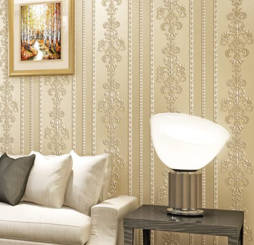Schlafzimmer Vlies 3D Dreidimensionale vertikale Streifen Tapete Europäisches Wohnzimmer TV Hintergrund Wandtapete,D