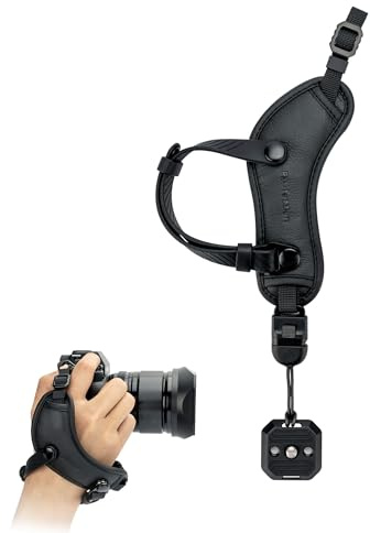 PROfezzion Deluxe Mikrofaser-Kamera-Handschlaufe mit Schnellverschluss | Sichere Handgelenksschlaufe für Canon Nikon Sony Fujifilm DSLR und Spiegellose, Unverzichtbares Fotozubehör für Fotografen