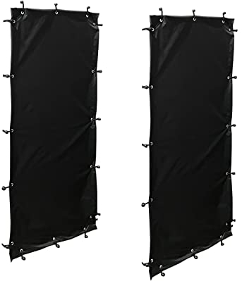 QUICK STAR Wetterschutz Set 66x148 cm 2 Seiten für Kaminholzregale T/H 70x185cm