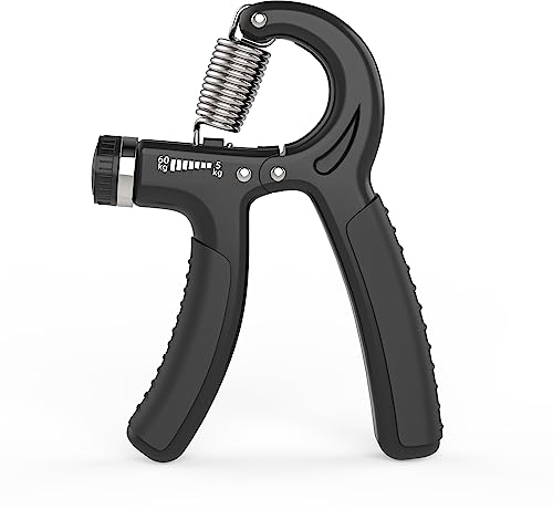 PROIRON Handtrainer, Fingerhantel Einstellbarer Widerstand 5-60 kg, Fingertrainer Unterarm-Trainer Trainingsgerät mit starker Feder für mehr Griffkraft mit Übungen