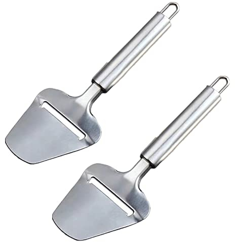 PEPAXON Coupe-Fromage Couteaux à Fromage en Acier Inoxydable pour Fromage Dur et Légumes Durs 2pcs