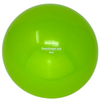 ATC Handels GmbH Gewichtsball Soft einzeln in verschiedenen Gewichten mit Sand gefüllt für Yoga, Pilates, Reha und Fitness - Toningball, Heavy Ball (4,0 kg)
