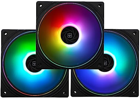 Thermalright TL-S12-S X3 120mm ARGB PWM Silent Case Fan - Under 23.2dB(A), Fine Aperture Light Effect for CPU Air & Liquid Coolers