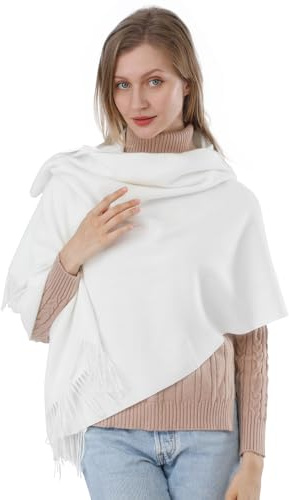 ACNCN Womens Cashmere Scarf Pashmina Shawl Wraps 300g Extra Large Cashmere Thick Scarves for Winter