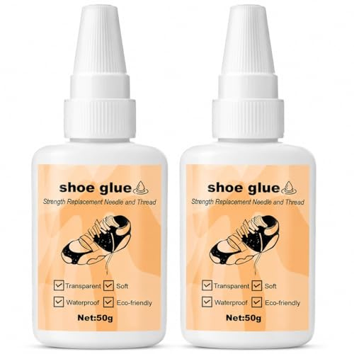 Cieex Pegamento Zapatos Extrafuerte Para Cuero, Caucho y Deportivas (100g) | (50g x 2), Secado Rápido, Flexible sin endurecer, Pegamento para Zapatos y Suelas Cola Zapatero Profesional Reparación Rápida