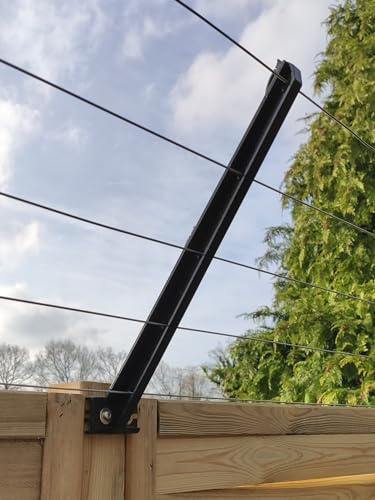 50x Übersteigschutz HOLZZAUN Isolator Zaunerhöhung | Katzenstopp Überkletterschutz verschraubbar für Palisadenzaun Sichtschutzzaun Bretterzaun Gartenzaun Weidezaun Zaun Zäune