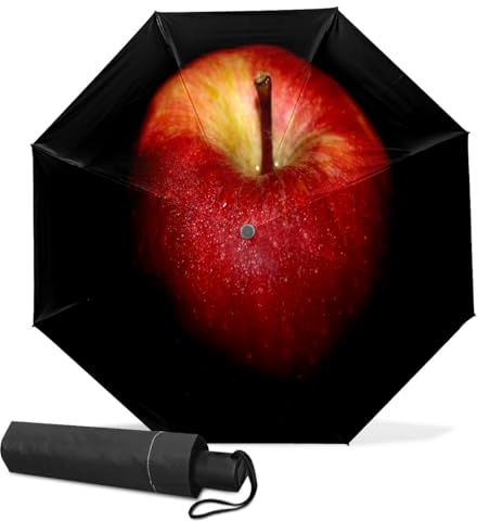 GISPOG Parapluie pliable automatique, fruits desserts, santé, vitamines, étanche, compact, soleil et pluie, parapluies de voyage pour homme et femme, 1 couleur, taille unique