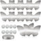 Forhome 8 pezzi fermatovaglia, pesi, per esterni, extra pesanti, magnetici, in acciaio inox, effetto farfalla