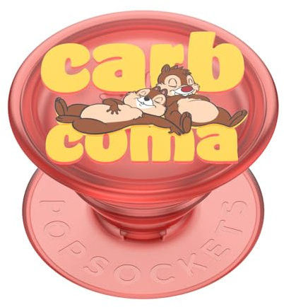 Poignée de téléphone PopSockets avec béquille Extensible, poignée adhésive, PopSockets Breakfast Buddies - Chip 'n Dale Carb Coma