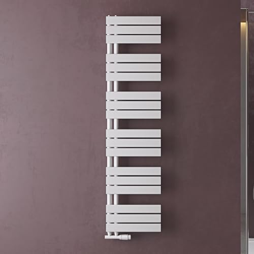 doporro Heizkörper Bad Handtuchheizkörper 159x40cm Weiß Badheizkörper | Badezimmer Badheizung Handtuchtrockner Handtuchwärmer Seitenanschluss, Effiziente Wärmeleitung, Nahtlose Schweißtechnik, FN