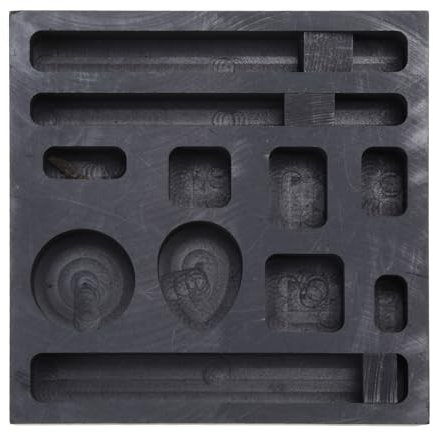BOGEEL Gießform für Barren, 11 Löcher, Metallveredelung, Schrott, Metall, Schmelzgussform zum Schmelzen, Gießen, Verfeinern