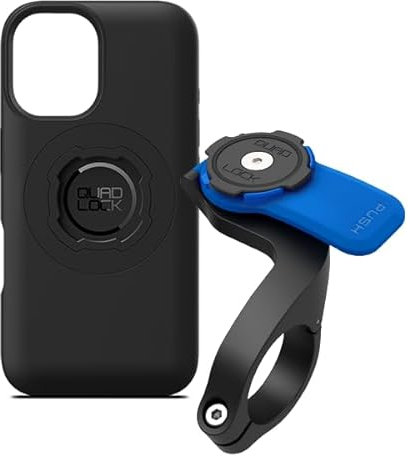 QUAD LOCK Out-Front Handyhalterung Fahrrad mit iPhone 16 MAG Handyhülle