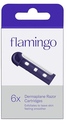 Flamingo Dermaplane Ersatzklingen, 6 Stück