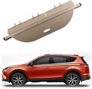 LUlude Auto Einziehbarer Laderaumabdeckung Kofferraum für Toyota RAV4 2014-2019, Schutz Der Privatsphäre Abdeckung Hutablage, Ausziehbar