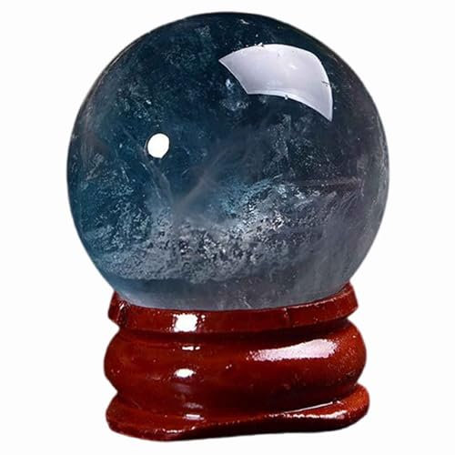 SUPBEI Mini Bolas de Esfera de Cristal 1.18 /30 mm con Soporte Piedras de Bola de curación Natural Piedras Preciosas Suaves de Forma Redonda para Reiki Chakra Decoration Fengshui,Colored Fluorite