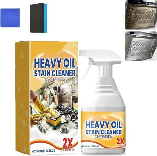 Spray detergente sgrassante per cucina, multiuso, per la pulizia di oli pesanti, potente spray per macchie di olio pulito (1)