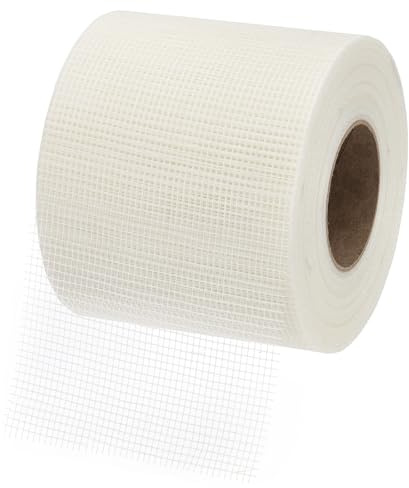 PATIKIL Drywall Repair Mesh Tape, 6 inch x 328 ft Fiberglass Repair Patch Self-Adhesive Dry Wall Joint Tape 8 Mesh Wall Hole Crack and Seam Patch, White