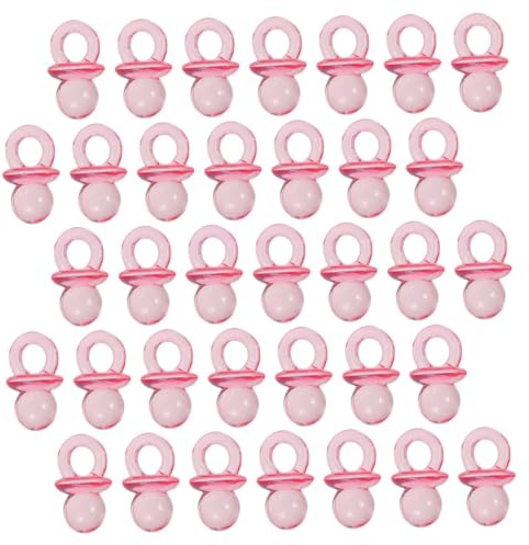 Kisangel 150 pcs Clear Acrylic Mini Pacifiers for Shower Decorations Games and Favors Small Durable Transparent Pacifiers Party Bag Fillers and Gift Choice