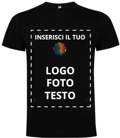 beSprint T-Shirt Personalizzabile | Uomo | Donna | 100% Cotone Jersey 165g | Maglietta da Stampare con Testo o Immagine | Taglie dalla S alla XXXL