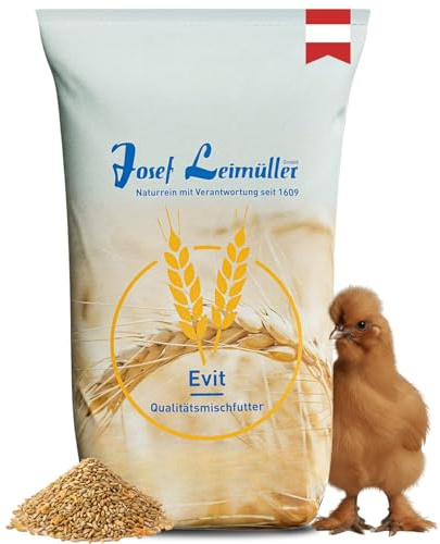 Leimüller Nourriture pour Poules Soie avec crevettes - Aliment Premium pour Poules Soie - Aliment à Base de graines sans maïs, 100% sans OGM