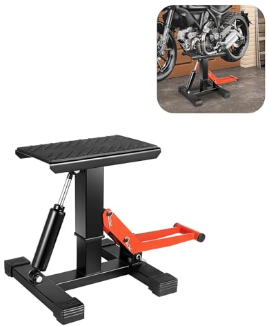 HUOMMGS Hydraulik Motorrad Heber 25-40cm Höhenverstellbar Motorradheber Bis 200KG Motorradhebebühne mit Sicherheitssperre Upgrade Motorrad Ständer Motorradständer für Reparaturwerkstätten