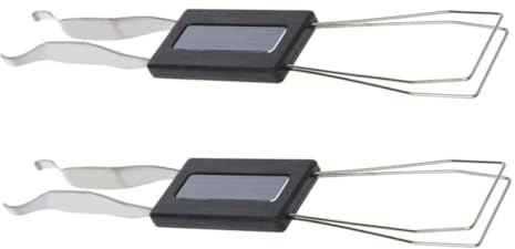 SOLUSTRE Tastenkappenentferner Selbstgemacht Werkzeug für Mechanische Tastaturen 2 Stück mit Biegsamen Drähten aus Abs und Metall für Einfache Tastaturreinigung und Tastenwechsel