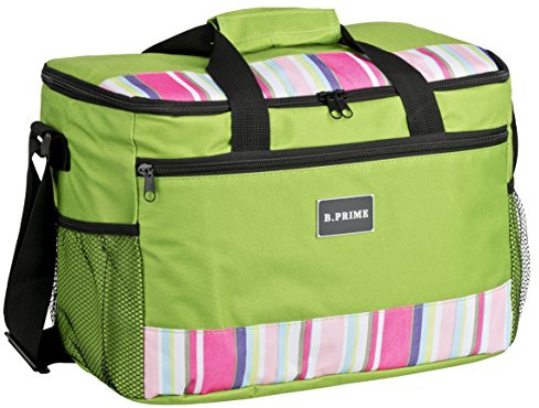 B.PRIME 20L Kühltasche Classic I 36x26x22cm I Isoliertasche I Lunch-Tasche I Kühlbox I Picknick-Tasche I Eistasche I Campingtasche I Picknick I Outdoor I Reisen I Einkauf I Auto
