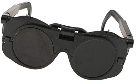 Oshhni Schweißerbrille klappbar Vorhänger mit Seitenschutz geeignet für Brillenträger schweisse Schutzbrille, Schweißbrille, Schweißschutzbrille