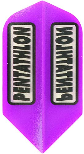 US Darts 3 Sets (9 Flights) Pentathlon Purple 100 Micron Slim Dart Flights