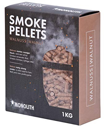 Monolith Smoke Pellets 201106 - Pellets para barbacoa (madera de nogal, 1 kg)
