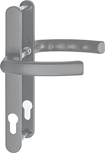 Drückergarnitur LIÈGE - auf Schmalschild 24 mm, 67-72, Edelstahl-Effekt