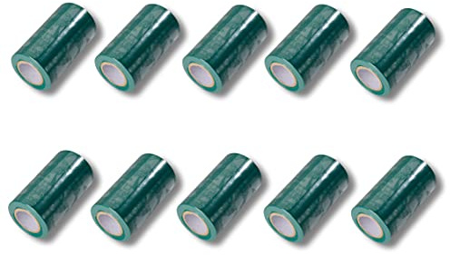 10 rollos de cinta adhesiva Ariplus para reparación de agujeros y grietas, 100 mm de ancho, 10 m de longitud, color verde