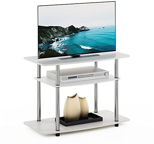 Furinno Econ Mueble TV de 3 Niveles sin Herramientas, Engineered Wood, Americano, 40.1 x 59.2 x 80cm