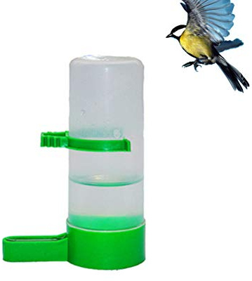 DOITOOL Cage Bird 5PCS Bird Water Feeder- Reusable Water Dispenser for Cage- Small Automatic Feeder for Sparrow Chicken Parrots Quail Budgie Cockatiel Pet Dispenser