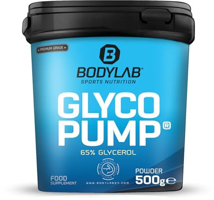 Bodylab24 Glycopump® 500g, mit 65% Glycerin, ohne Zusatzstoffe, geschmacksneutral, ideal als Booster für Kraft- und Ausdauersportler in der Muskelaufbauphase