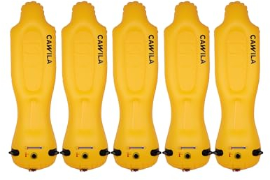 Cawila Liga Airdummies 5er Set, Höhe 1,65m, Freistoß Dummies inkl. Tasche und Pumpe